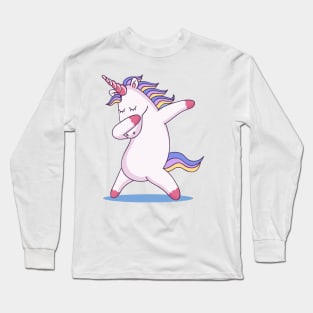 Dabbing Unicorn Long Sleeve T-Shirt